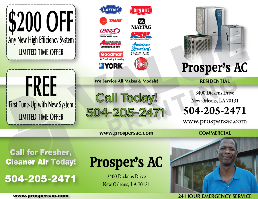 Prospers A/C Call Us Today!
